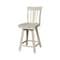 International Concepts San Remo Counter Height Stool, Swivel, 24" Seat Height, Unfinished S-102SW - alternate 1